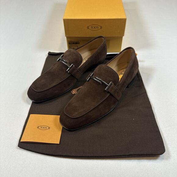 Tod’s MOCASSINO DOPPIA T FONDO CUOIO Loafers Size 7UK/8.5US New In Box MSRP $925 main image 4